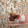 Erismann Vliestapete La Terrasse Jardin Poetique mit floralem Muster in Braun.