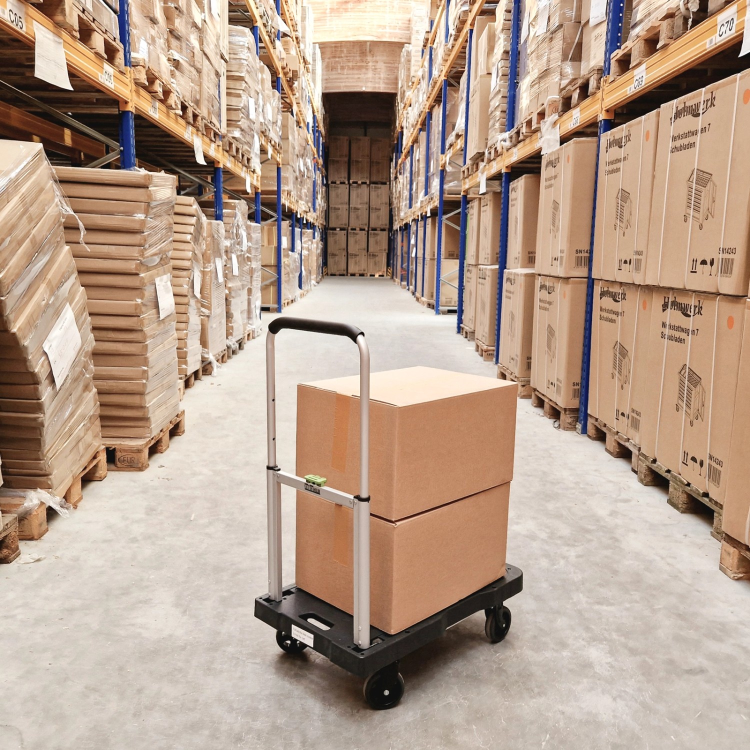 TRUTZHOLM Plattformwagen Klappbar Traglast 150 kg Leicht Mobil_2