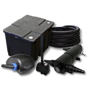Sunsun Filter Set 12000L Teich36W Teichklärer 20W Pumpe 25M Schlauch Springbrunnen