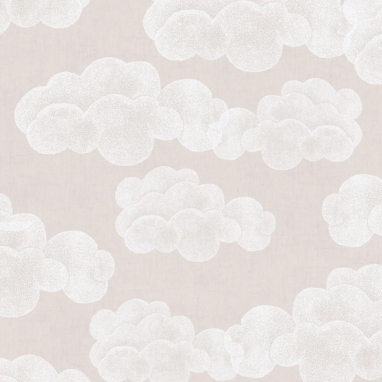 PROFHOME 771433-GU Kinder Tapete Wolken Matt Beige Creme-Weiß 0,53 m x 10,05 m 5,33 m2
