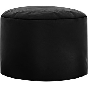 Schwarzer Sitting Point Hocker Scuba DotCom (60 l) für Innen und Außen.