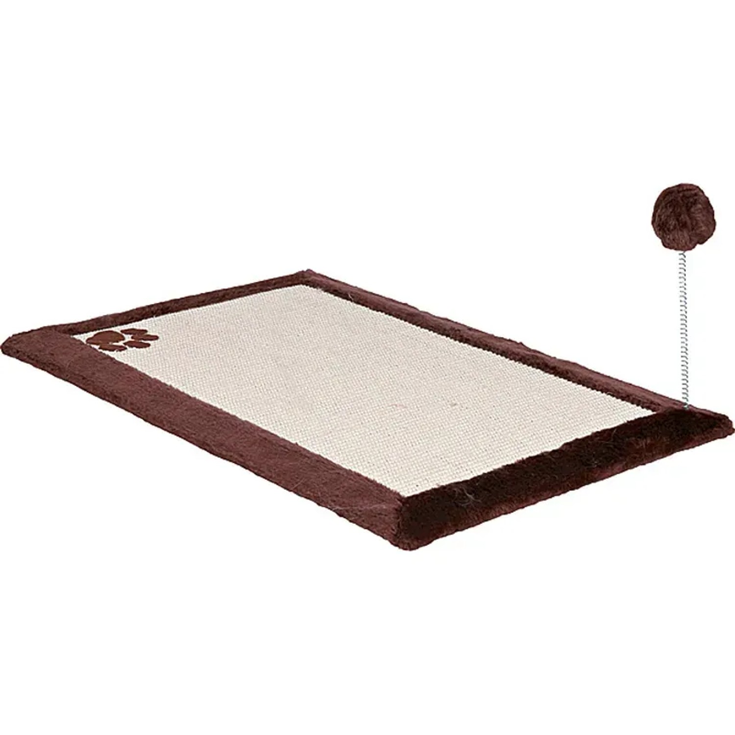 Trixie Kratzmatte Plüschrand 70 x 45 cm Dunkelbraun