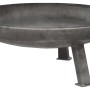 Feuerschale XXL, Ø 55cm, aus Stahlblech. Feuerstelle für Garten, Terrasse. Mit Tragegriffen und Füßen.