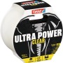 Tesa Ultra Power Clear Reparaturband, 10 m x 48 mm, transparent. Starkes, klares Klebeband für Reparaturen.