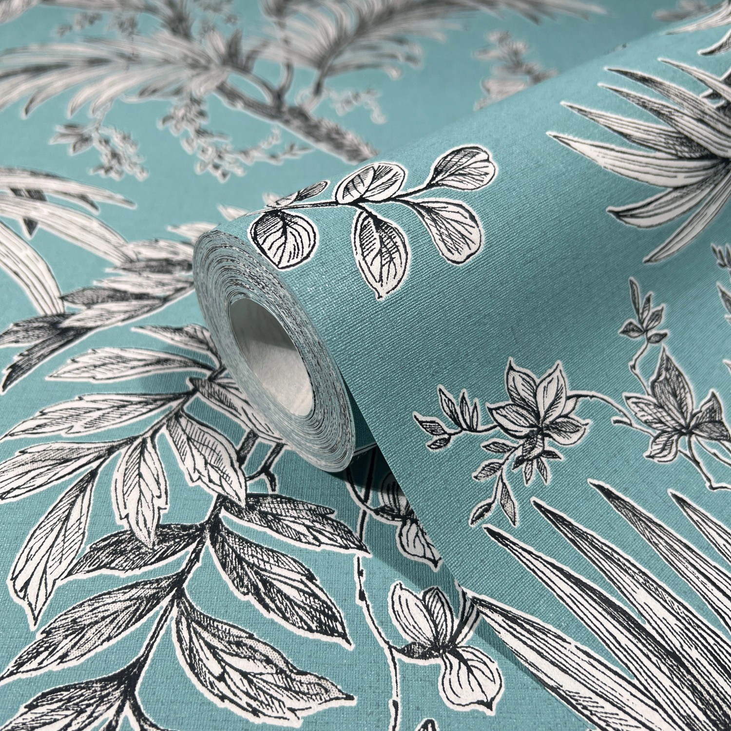 Marburg Vliestapete Floral Modern Grün-Grau FSC® kaufen bei OBI