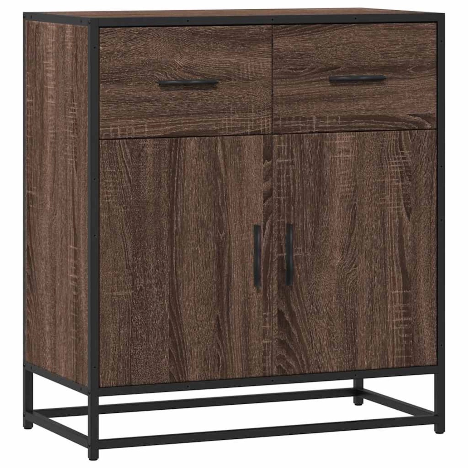vidaXL Sideboard Braun Eichen-Optik 68x35x76 cm Holzwerkstoff 848983 günstig online kaufen