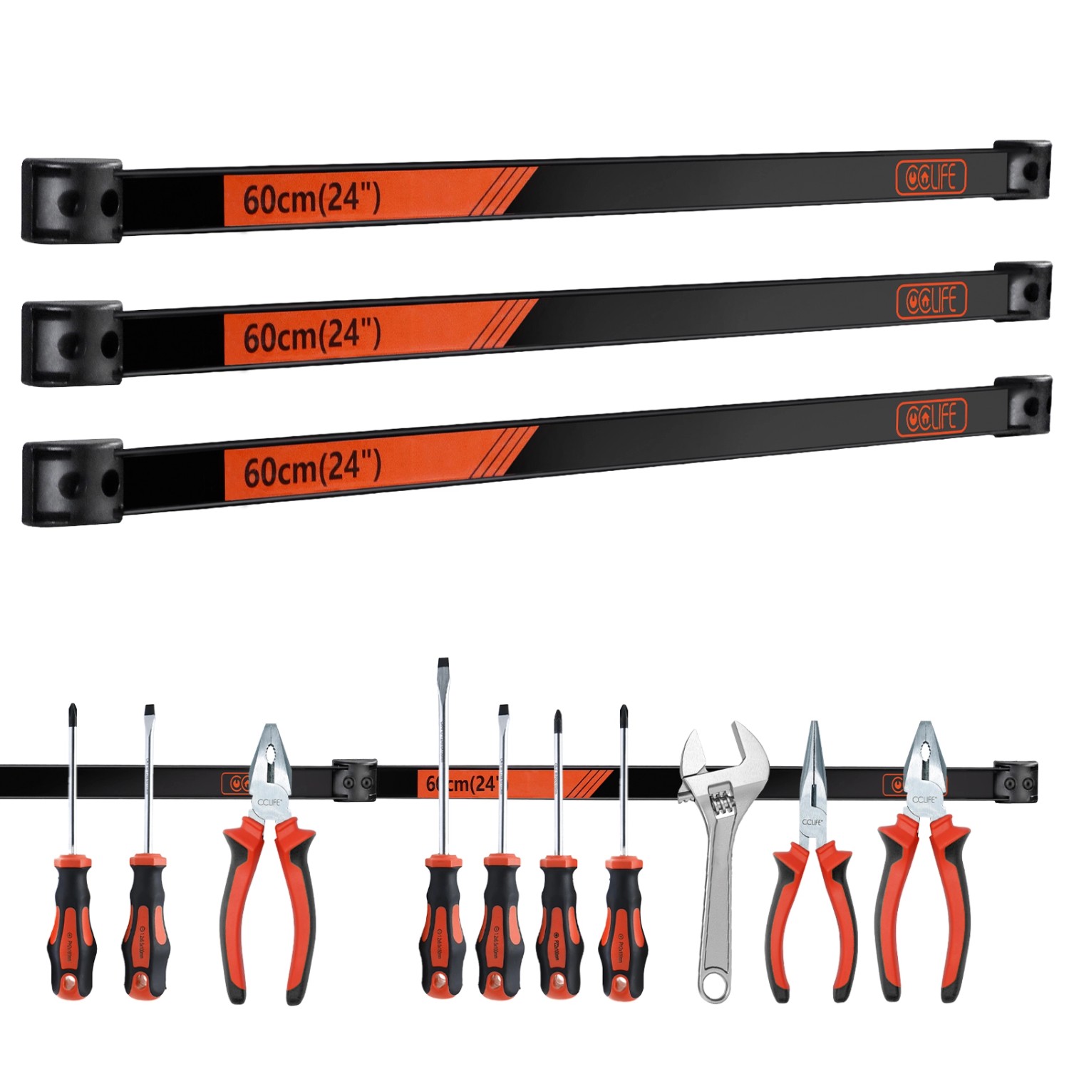 CCLIFE 6tlg Magnetleiste Werkzeug 45cm 23kg Magnetschiene Magnetisch Werkze günstig online kaufen