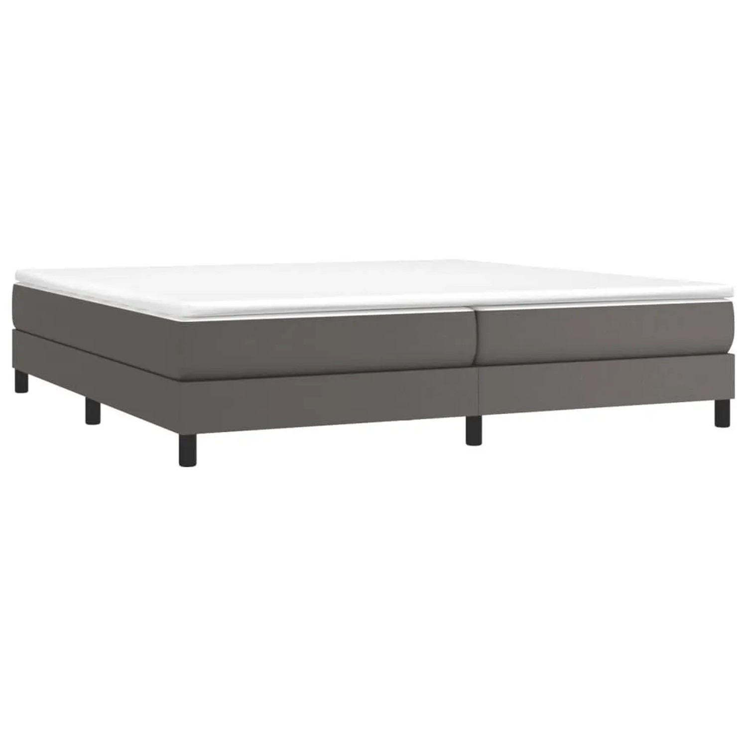 vidaXL Boxspringbettgestell Grau 200x200 cm Kunstleder 3120722 günstig online kaufen