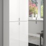 Inn.Furn Schuhschrank Weiß Hochglanz 122 cm mit Spiegel SystemX_2