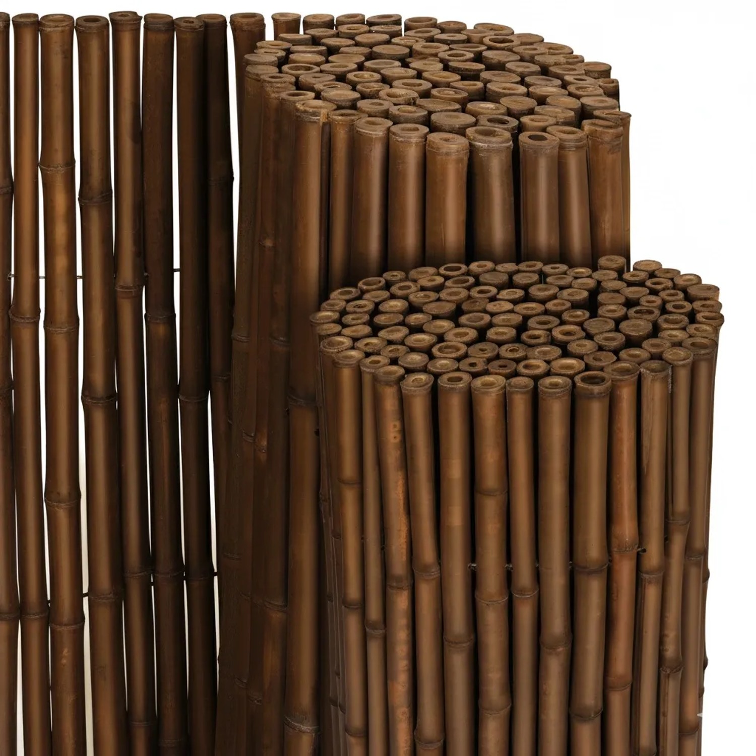 Sol Royal Premium Bambus Sichtschutz Zaun 180x250cm B23 Dunkelbraun Ø 2-3cm