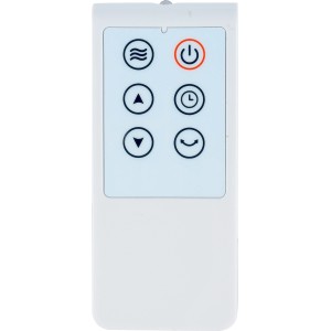 Fernbedienung für Midea Keramik Heizlüfter NTH20-17BR, weiße Fernbedienung mit Tasten.