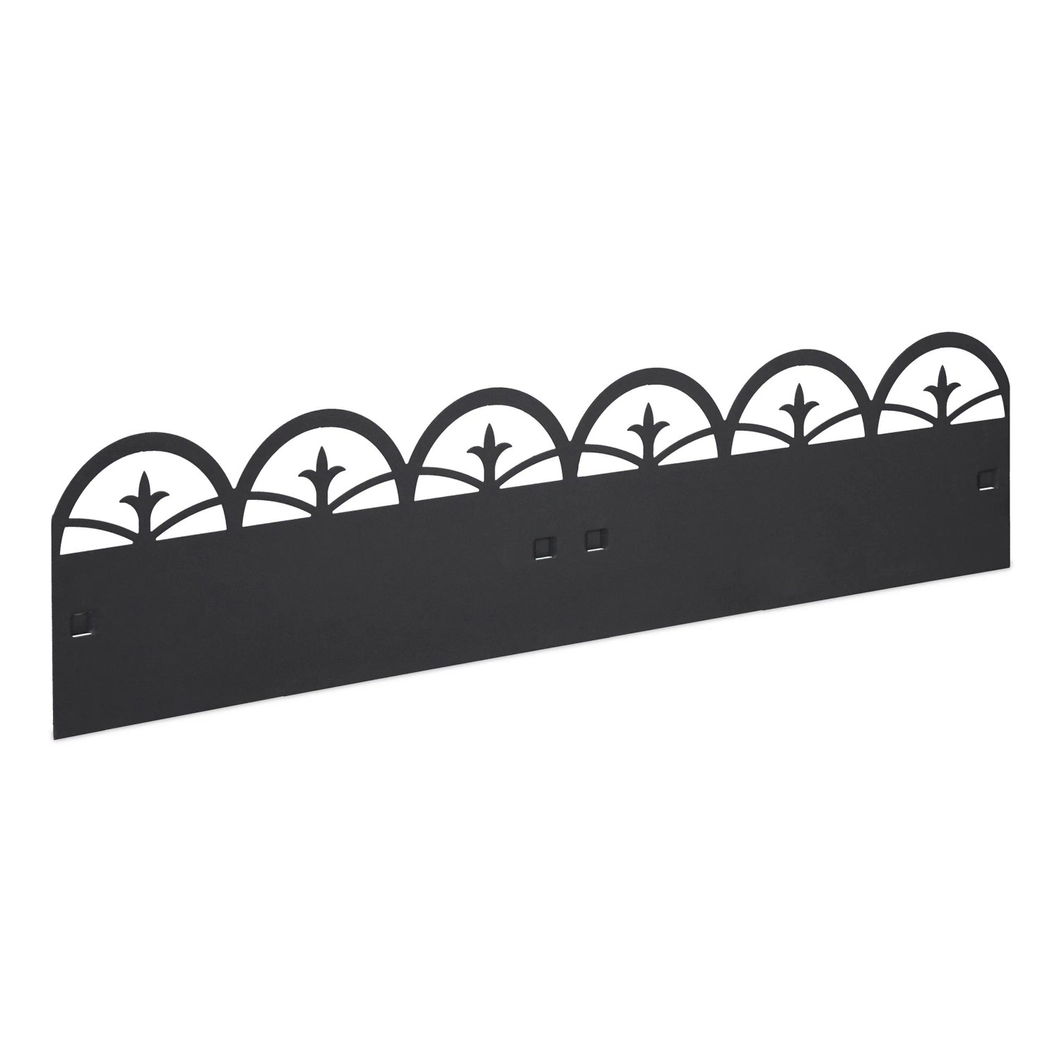 Relaxdays Beeteinfassung Stahl Schwarz Biegsam 35 cm x 274,5 cm x 2,5 cm 4,3 kg