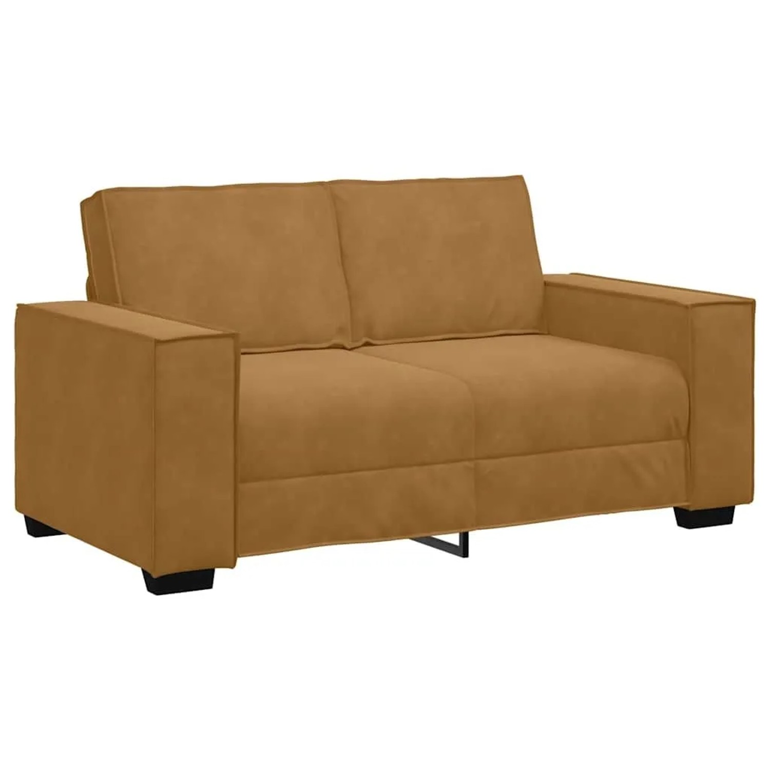 vidaXL 2-Sitzer-Sofa Braun 120 cm Samt 4105017 günstig online kaufen