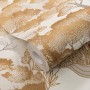 Rolle Erismann Vliestapete Elle Decoration 4 Golden Grove Gold mit Waldmotiv.