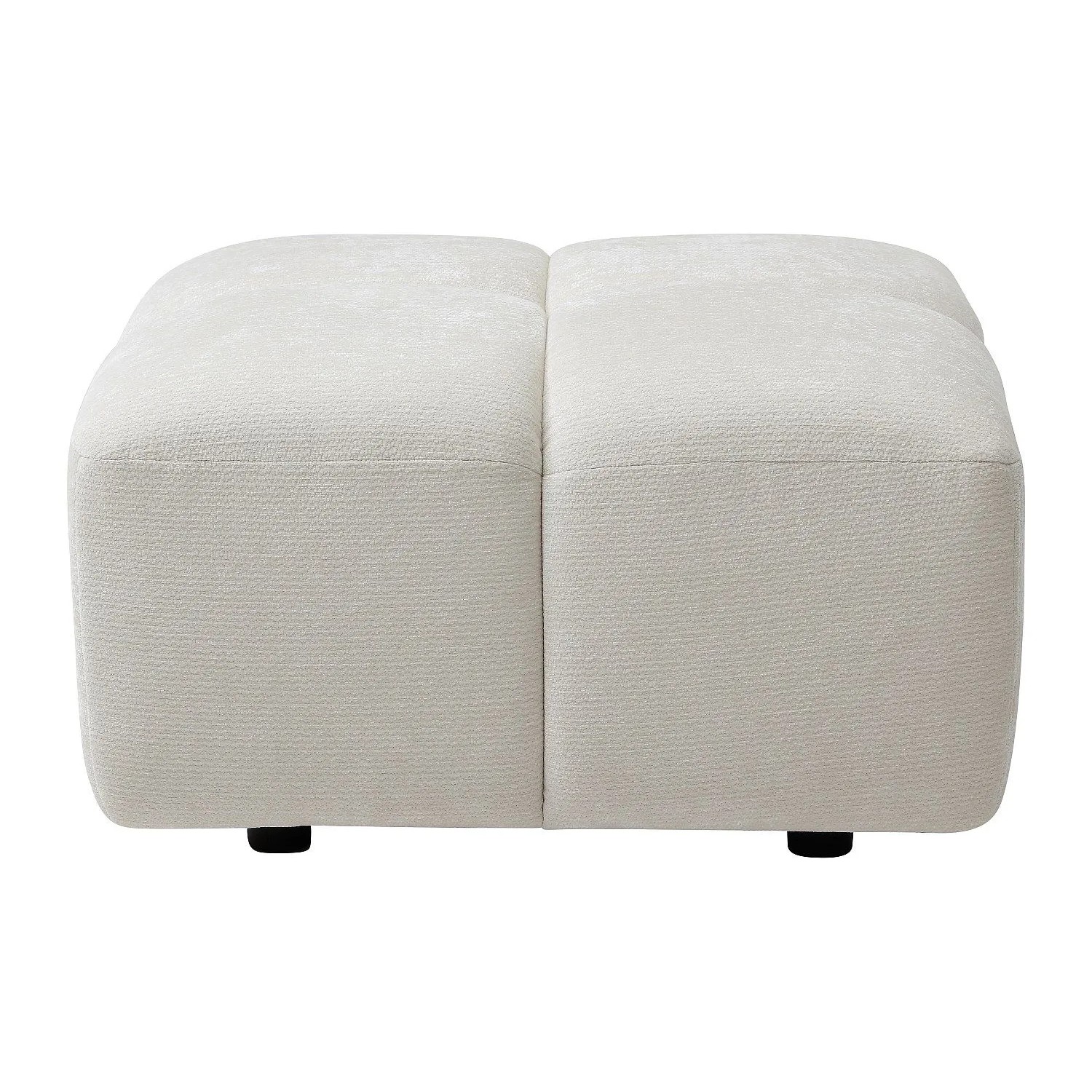 Vente-unique Sitzhocker Carlivi Gebrochenes Weiß 78 cm