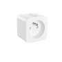 Weiße, quadratische Philips Smart Steckdose Typ E mit Matter-Unterstützung für Smart Home.