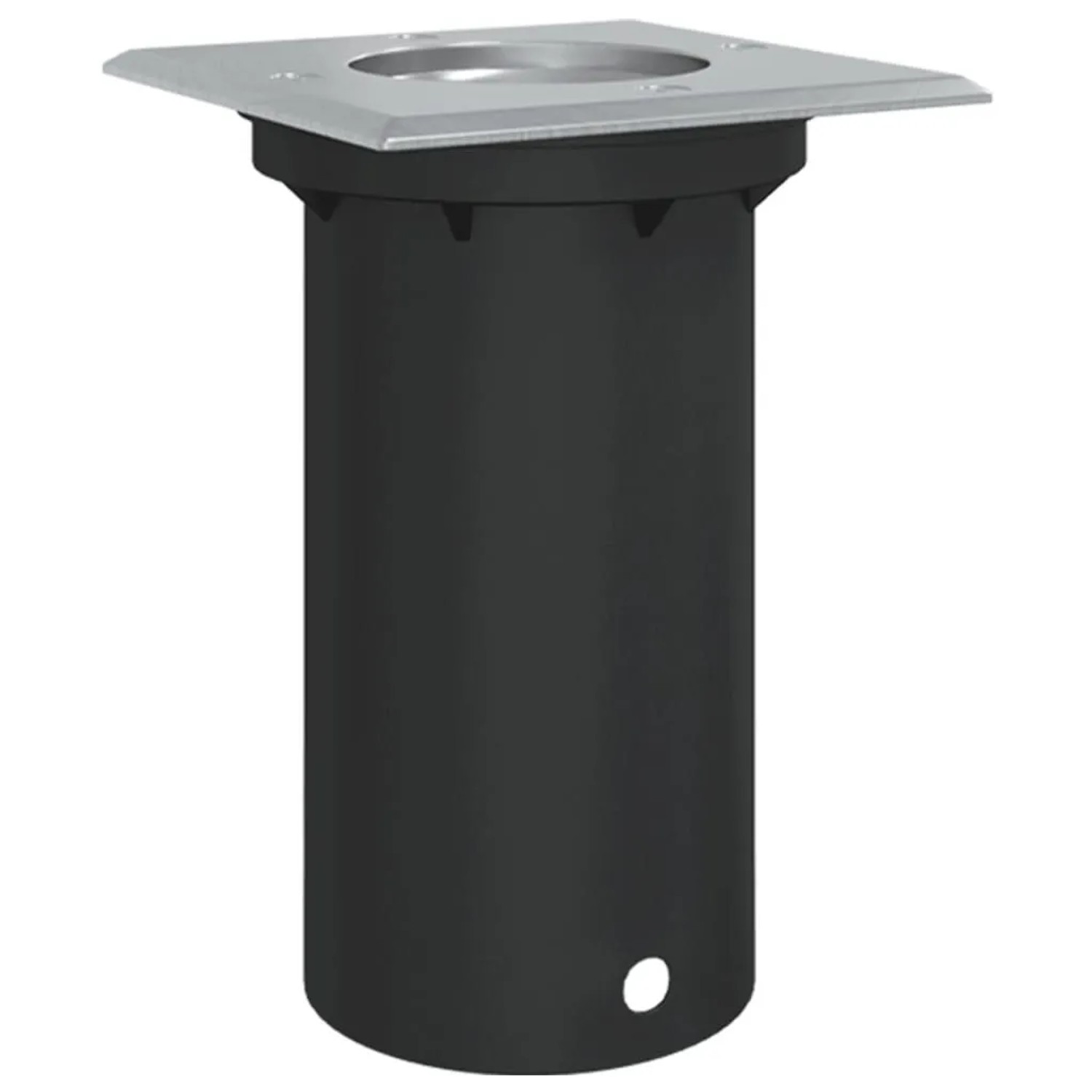 vidaXL Bodeneinbauleuchte Quadratisch Schwarz 10,5x10,5cm Aludruckguss 4006392