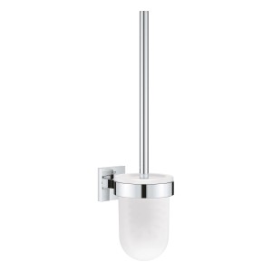 Grohe QuickFix Toilettenbürstengarnitur Start Cube Chrom für die Wandmontage.