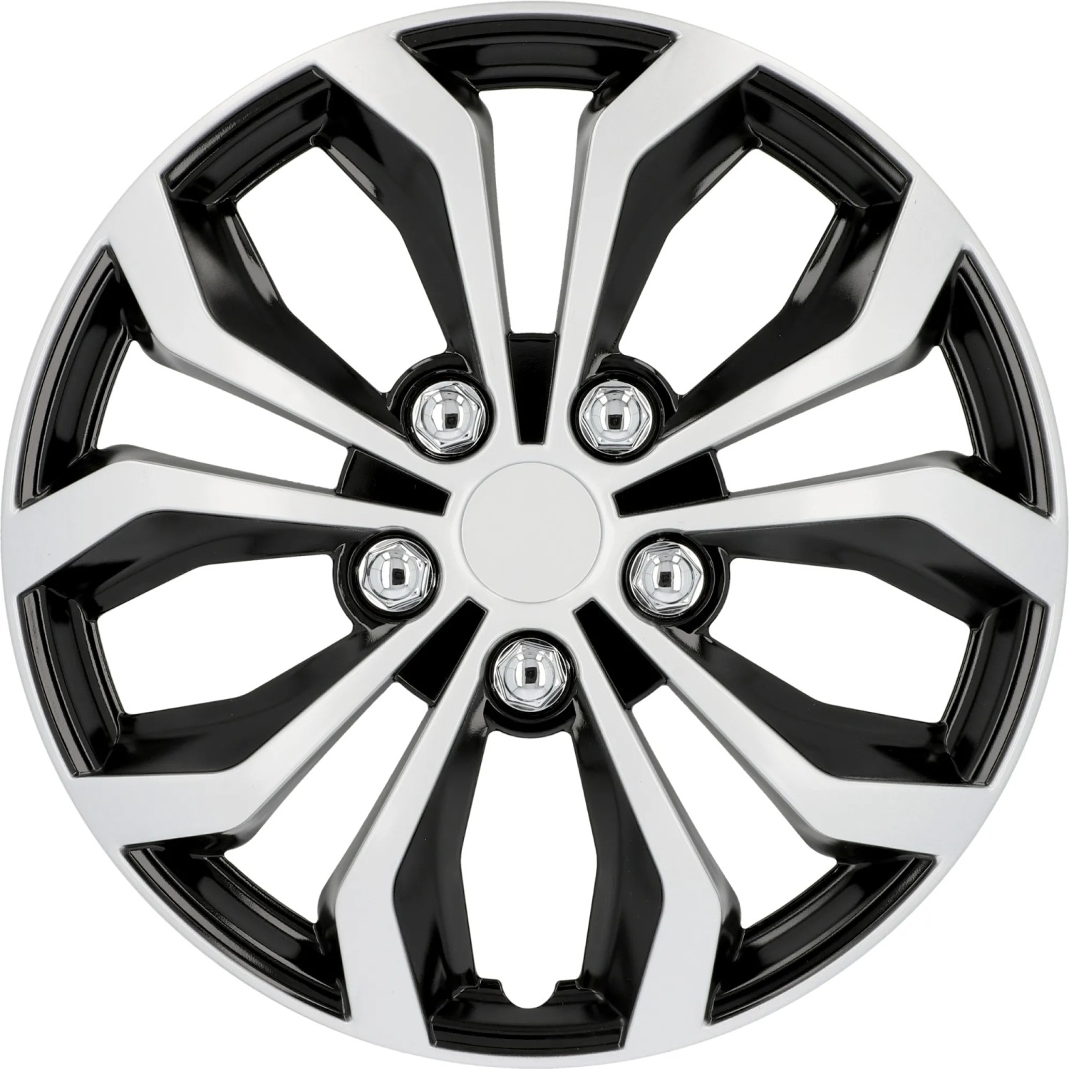 Cartrend Radkappen 14 Zoll Daytona 4-teilig Schwarz-Silber kaufen bei OBI
