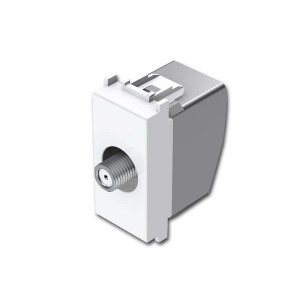 TEM MODUL PLUS Sat Steckdose 1M Weiß Enddose 1dB