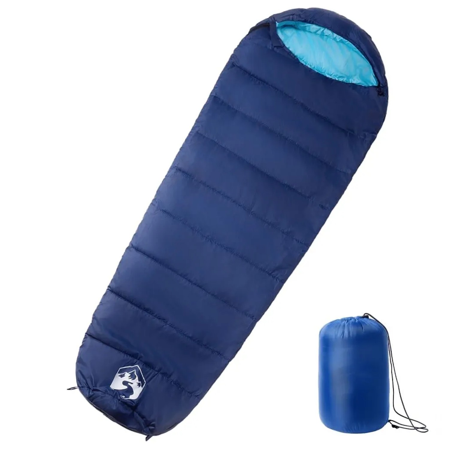 vidaXL Mumienschlafsack für Erwachsene Camping 3 Jahreszeiten 94467