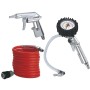 Einhell Druckluftwerkzeug-Set, 3-teilig: Ausblaspistole, Reifenfüller mit Manometer und Spiralschlauch.