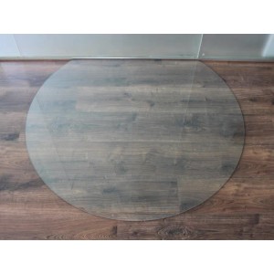 ECOfoxx Funkenschutzplatte Glasbodenplatte Kreisabschnitt 120x105cm