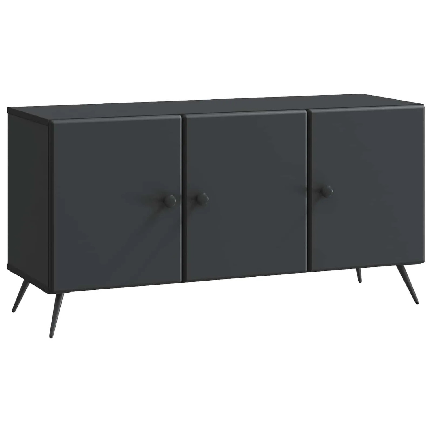 vidaXL TV-Schränk Schwarz 99 x 34,5 x 50 cm Holzwerkstoff 895636
