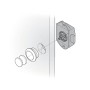 SOTECH Push Lock Magnet Schloss 50 x 40 x 20 mm Grau für Boot und Caravan_3