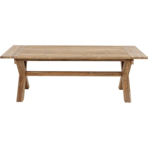 Quadratischer Siena Garden Gartentisch aus Holz, 100x180 cm, ideal für den Garten.