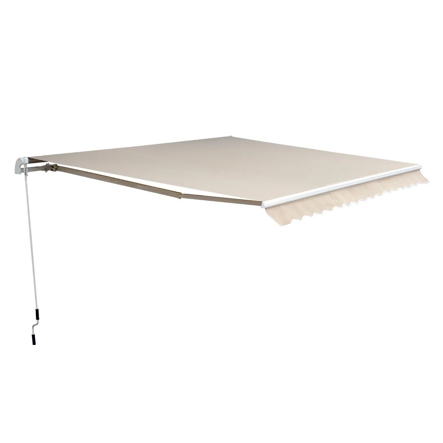 Furnicato Gelenkarmmarkise Klemmmarkise Terrassenmarkise 45x3m Beige