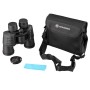 Schwarzes Bresser Hunter 8x40 Fernglas mit Tasche, Trageriemen und Reinigungstuch.