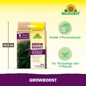 Neudorff GrowBoost Wurzelaktivator 36g: Pflanzenstärkungsmittel für kräftiges Wachstum und reiche Ernte.