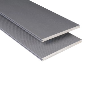 Kovalex WPC Terrassendiele Xtra, steingrau, matte Oberfläche. Kunden-Wunschlänge.