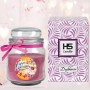 HS Candle Duftkerze Happy Birthday Lavendel Cupcake im Glas mit Schleife und Geschenkverpackung.