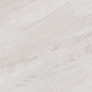 Bodenfliese Feinsteinzeug Olympus, weiße matte Fliese in Steinoptik, 59,7x59,7 cm.