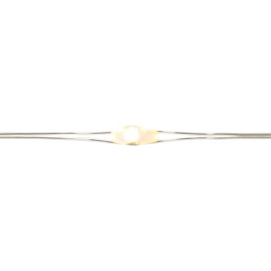 Detailaufnahme einer warmweißen LED-Drahtlichterkette (2m) für den Innenbereich.