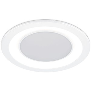 Weißer, runder Trio LED Einbauspot Core, 10W, 1040 lm. Deckenleuchte für Innenräume.
