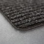 Anthrazitfarbene Astra Türmatte Rib Line Sprint 40x60 cm mit Rillenstruktur.
