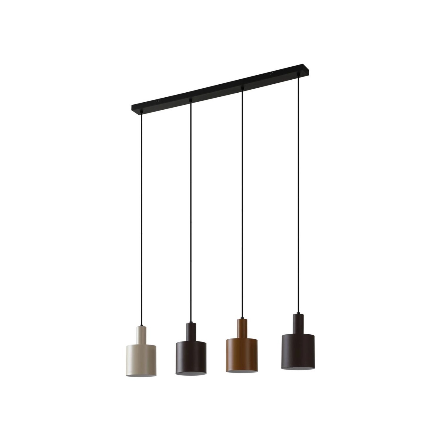 Lindby Pendelleuchte Ovelia 10019907 Modern in Braun aus Metall 4-flammig E günstig online kaufen