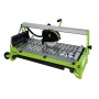 Zipper Fliesenschneidmaschine ZI-FS200-720 grün-silber, mit Diamantscheibe und Transporträdern.
