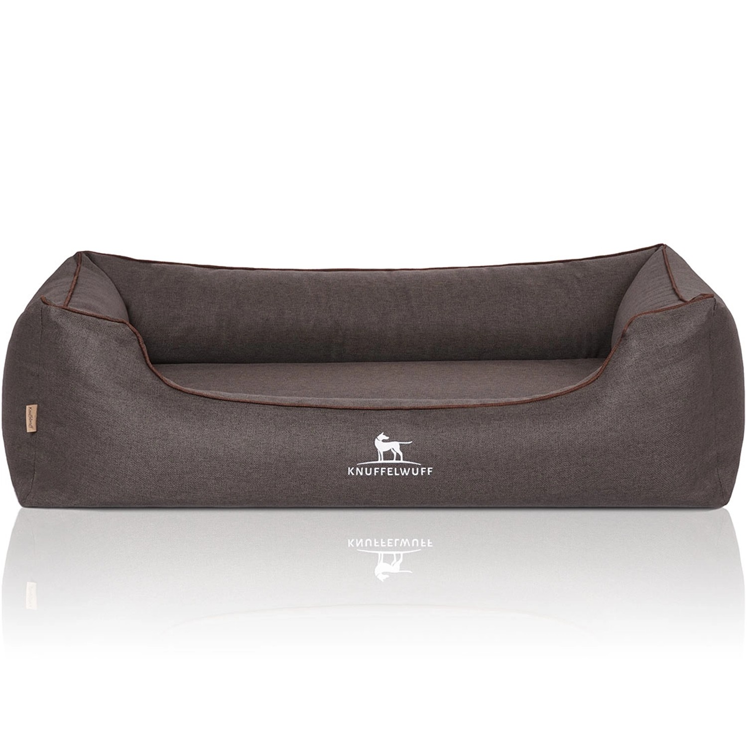 Knuffelwuff Hundebett Wippo Orthopädisch Velours XXL 120 x 85cm Schwarz