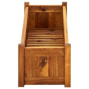 vidaXL Hochbeet aus Akazienholz, 100x30x25 cm, braun. Ideal für Garten, Balkon oder Terrasse.