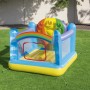 Aufblasbares Up, In & Over Regenbogen Trampolin für Kinder, ideal für drinnen und draußen.