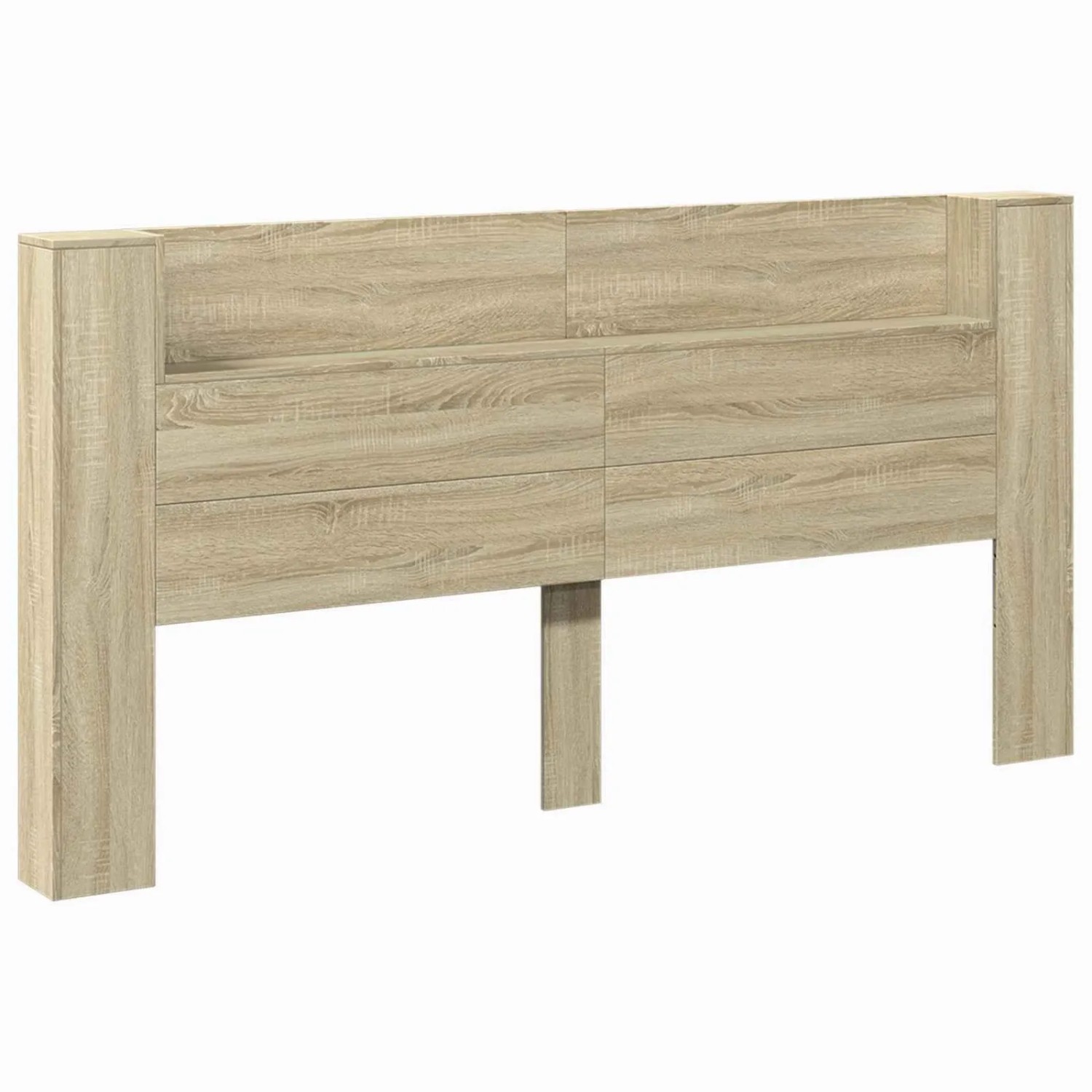 vidaXL Kopfteil Sonoma-Eiche 200 x 16,5 x 103,5 cm Holzwerkstoff 3418693