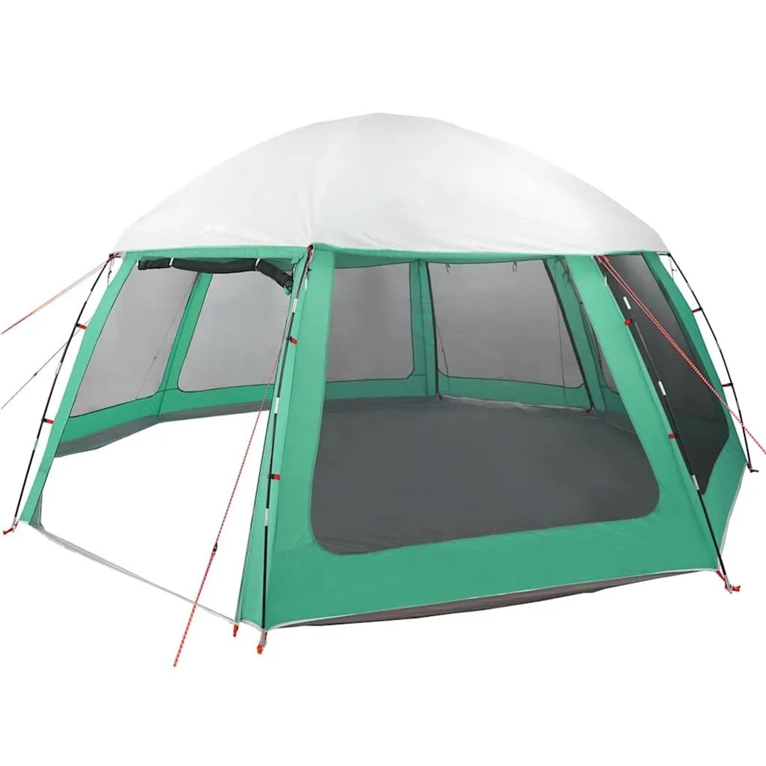 vidaXL Poolzelt mit Abnehmbarem Überzelt Netzwänden Meergrün 510x510cm 4100635_7