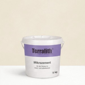 Eimer Terralith Mikrozement Fix & Fertig, 5kg, grobe Körnung, für Putz-, Mörtel- und Zementarbeiten.