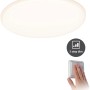Rundes Paulmann LED-Einbaupanel Veluna, dimmbar, mit Schalter und Hand. Einbaustrahler für Decken.