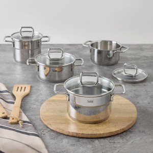 Silit Kochtopfset Silit Extra Cook Mini Edelstahlfarben, 4-teilig