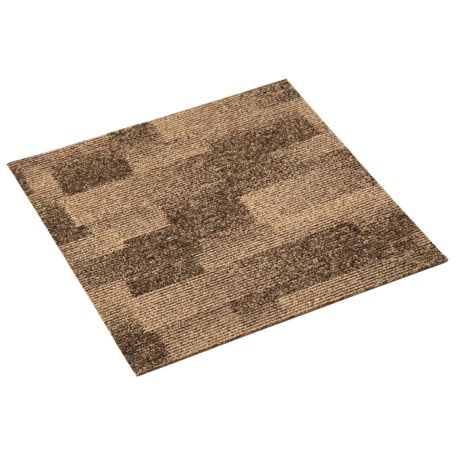 vidaXL Boden Teppich 20 Stk Braun 50 x 50 cm PP 42046765